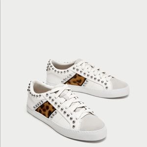 zara leopard sneakers